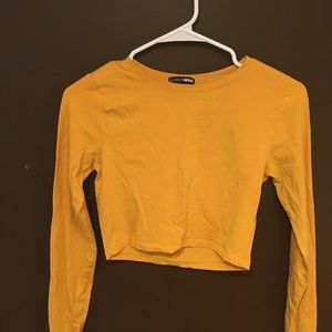 Mustard Yellow long sleeve; Fashion Nova